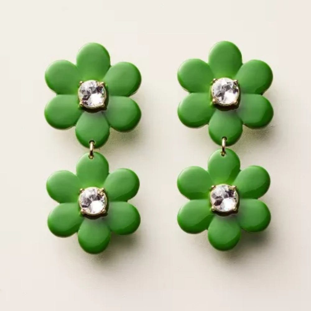 Kate Spade X Target Floral Linear Earrings NIB